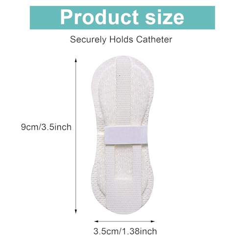 Catheter Stabilization Device,Feeding Tube Holder,Self Adhesive Catheter Holder Patch Dressing (10 Pack) - Thumbnail 2