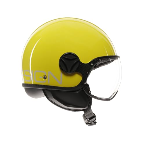Casco abierto Momo Design FGTR Classic E2206 S acabado premium Candy Yellow 3