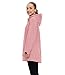 wantdo Soft Shell Jacket Women Windproof Jacket Rain Jacket Womens Waterproof with Hood (Pink,M)