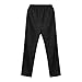 Womens Corduroy Pants Vintage Elastic High Waist Straight Leg Slacks Comfy Casual Trousers with Pocket Fashion Clothing Black L