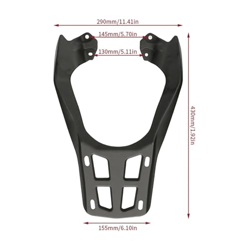 Extension siège moto 125 avec support valise pour manque de place - 6