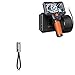 BoxWave Cable Compatible with Depstech Dual Lens 5.0 Video Borescope Inspection Camera (5 in) - USB Type-C Keychain Charger, Key Ring USB Type-C to Type-A 8 in USB Cable - Jet Black