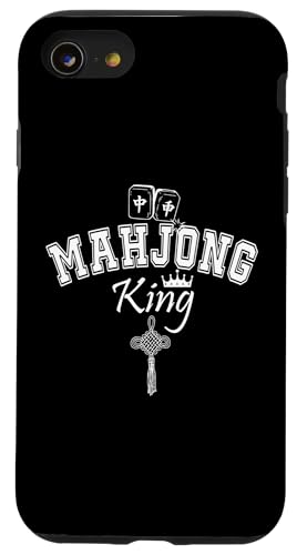 Mahjong King of Tiles Mens Mahjaholic Men It's Mahjong Time �X�}�z�P�[�X iPhone SE (2020) / 7 / 8 �p