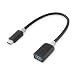 Cable Matters USB C to USB Adapter (USB to USB C Adapter, USB-C to USB 3.0 Adapter, USB C OTG) in Black 6 Inches
