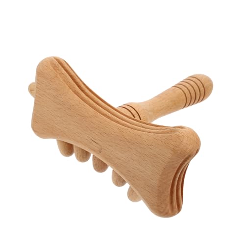 Gogogmee Gua Sha Tool for Body Wooden Backscratcher for Adults Rolling Stick for Muscle Gua Sha Body Tool Massage Stick Pat for Shoulder Back Neck and Insomni
