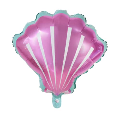 Image of Party Decorz Starfish Foil Balloon Set Of 8(1pcs Starfish Foil Balloon+1pcs Sea Shell Foil Balloon +3pcs Latex Balloon+3pcs Transparent Balloon) For Kids Ocean Animal, Mermaid Theme Party Decoration