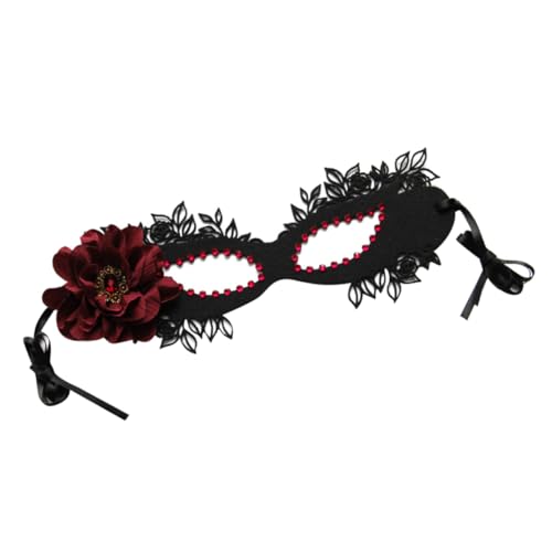 Holibanna Máscara De Diamante Rosa Máscara De Fiesta De Disfraces Máscara De Adulto Disfraces Para Adultos Trajes Negros Decoración Víspera De Todos Los Santos Medias Máscaras De Fiesta Paño