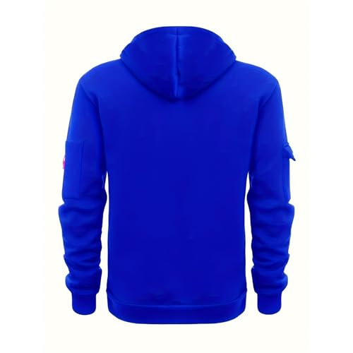 Mens Big and Tall Zip Up Tactical Hoodies Vintage Long Sleeve Warm Hooded Sweatshirts with Pockets3