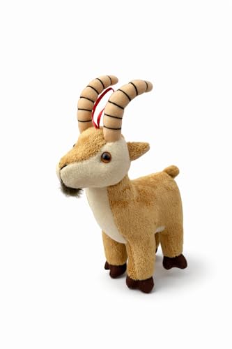 Generisch Peluche de cabra de montaña de 24 cm – Lindo peluche pequeño y suave de cabra – Regalo para niños y amantes de los animales