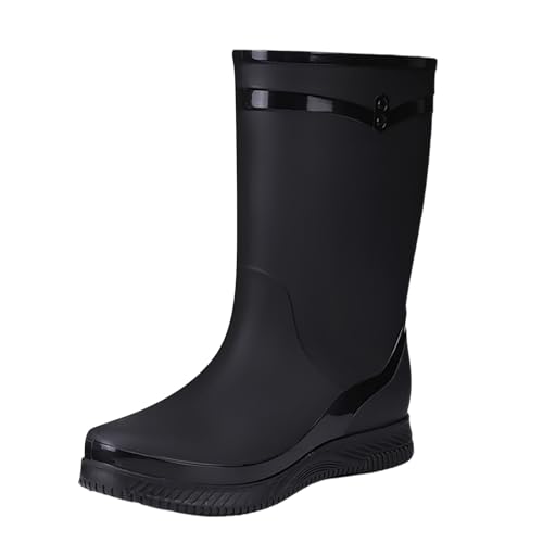 Bottes de pluie femme et homme en caoutchouc confortable pour jardin