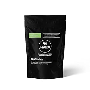 LactoJoy Lactase Pills I 240 Pieces Refill Package I Powerful Lactase Enzymes for Lactose Intolerance I Ultra Pure…