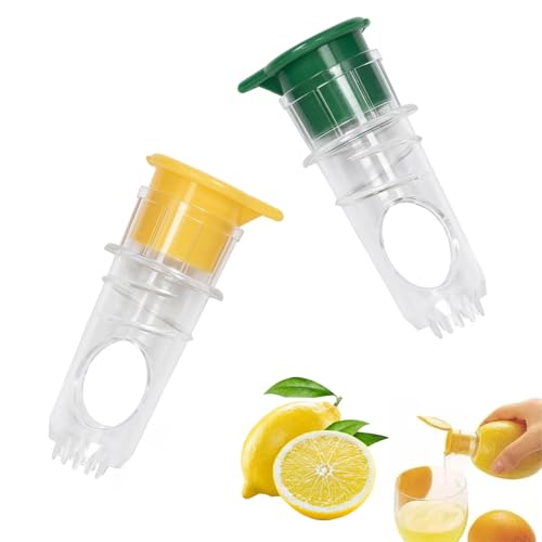 ANDARS Presse Agrumes 2 Pièces – Presse Agrumes Manuel pour Citrons, Oranges & Agrumes – Extracteur de Jus Manuel Robuste pour Cuisine, Camping &...