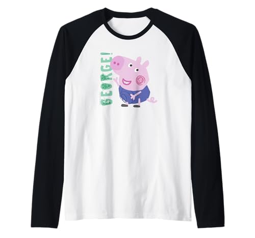 Peppa Pig George raglan tee-shirt manches contrastées enfant