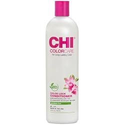 CHI ColorCare Color Lock Conditioner, Locks In Color & Replenishes Moisture For Color-Treated Hair, Sulfate, Paraben, & Cruelty-Free, 25 Oz