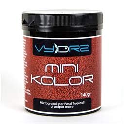 Vydra Mini KOLOR MANGIME Pesci Acquario Dolce Marino MICROGRANULI 0,8mm per Tutti I Pesci di Media Piccola Taglia Neon Cardinali Guppy Platy (250ml)