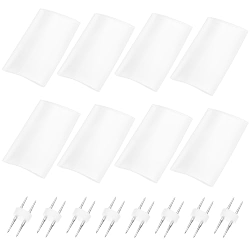 LT Easiyl 8 paia di cavi luminosi a 2 fili per l'installazione di accessori di accoppiamento con manicotto termorestringente a 2 pin RGB LED striscia connettori per luci da 10-12 mm
