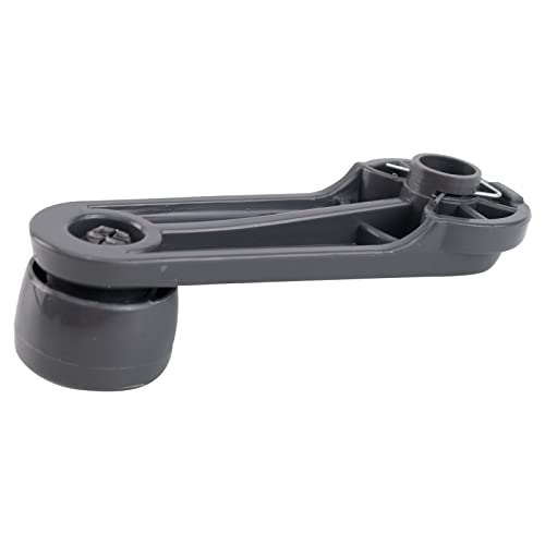Image of TRQ Front Window Crank Handle Gray Compatible with 1995-1998 Nissan 200SX 1981-1986 720 1986-1994 D21 1987-1997 Pathfinder 1995-1997 Pickup 1987-1990 Pulsar NX 1995-1999 Sentra