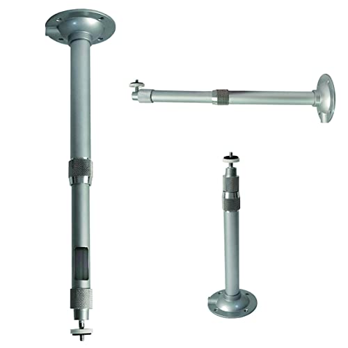 Yuarisx Universal Projector Ceiling Wall Mount Extendable 11" - 15.75" Adjustable 360° Rotatable Head Bracket For Mini Projector Security Camera #TOP26