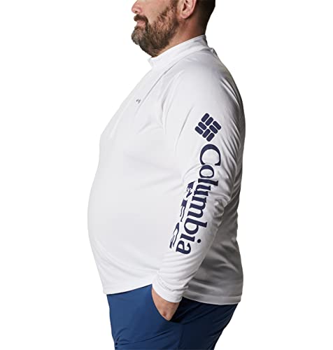 Columbia Men's Pfg Terminal Tackle 1/4 Sleeve Zip Tee, Breathable, Uv Sun Protection #TOP7