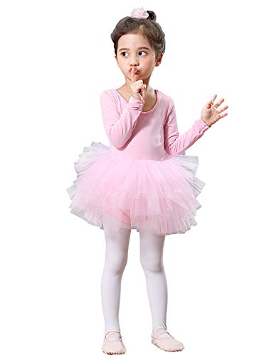 Image of Girls' Camisole Dance Tutu Leotard with Fluffy 4-Layers Ballet Dress for Ballerina (18 Months - 7 Years)