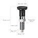 HARFINGTON 2pcs Push Fit Ball Nose Spring Plunger M10x1 Thread Length 5mm Pin Dia Stainless Steel Self-Locking Plunger Retractable Index Plunger for Industrial Equipment