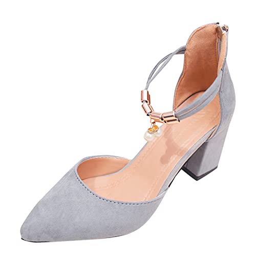 Zapatos de verano zapatos de vestir zapatos de tacón alto botas de mujer zapatos de boda, gris, 40 EU Estrecho Zapatos de verano zapatos de vestir zapatos de tacón alto botas de mujer zapatos de boda, gris, 40 EU Estrecho