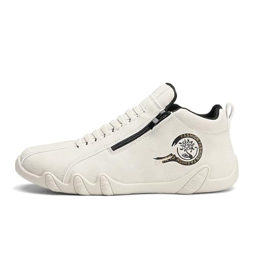 Men's Leather Sneakers Ankle Chukka Boots Slip On Lightweight Breathable Casual Shoes2