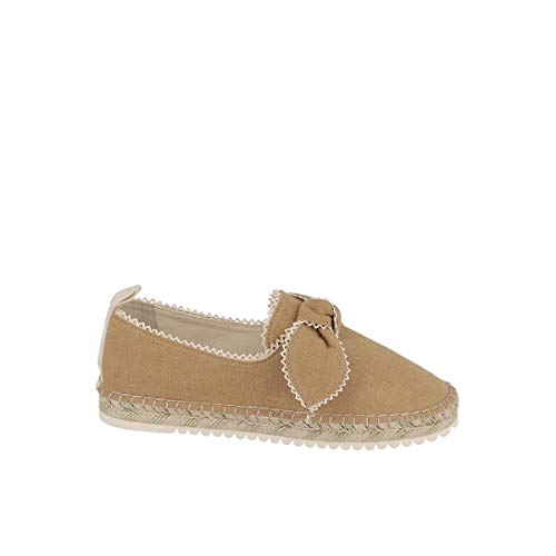Espadrille avec Noeud Large Cloe Bow W Linen