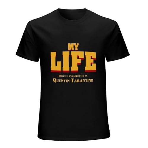 My Life A Film Quentin Tarantino - Camiseta para hombre, diseño de Tarantino, color negro, Negro , L
