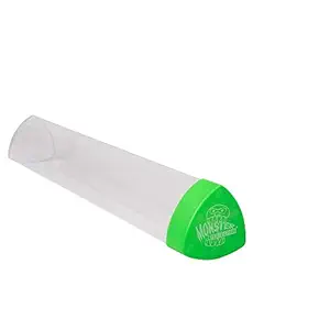 Playmat Tube - Monster Protectors Prism-shaped Play Mat Tube (Green)- Wont Roll Off Surface and Easy