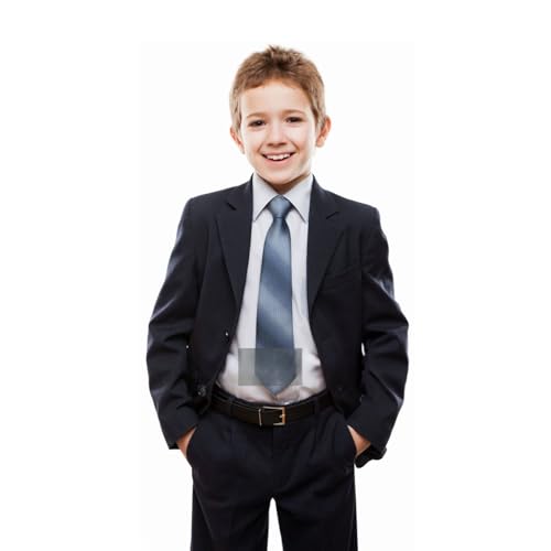 Image of White Cotton Trousers for Kids, Regular Fit