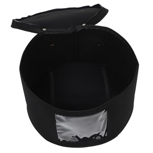 Garneck Travel Hat Box for Women Western Hat Cover Storage Collapsible Lid Baseball Caps Straw Storage Box