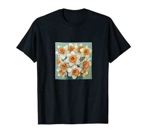 Daffodil Bouquet Floral Pastel Colors Graphic T-Shirt
