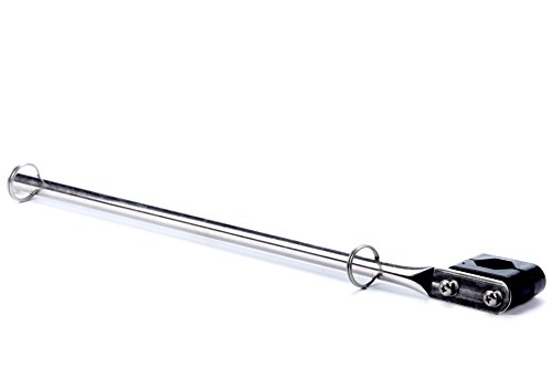 Amarine Made Stainless Steel Rail Mount Boat Pulpit Staff (7/8" - 1 1/4"), Boat Yacht Marine Flag Pole With Us Flag #TOP2