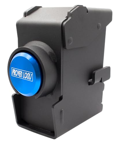 Proven Industries Trailer Lock Model 2517-D1 Fits 2 5/16 in Demco Cast Trailer Couplers 2 Keys Included Heavy-Duty Security Hardened Steel Unique Key Design Made in USA Blue