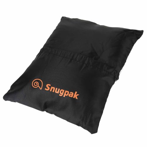 Snugpak Snuggy Headrest WGTE - Ultra-Lightweight Compact Insulated Camping Pillow with Premium Travelsoft Insulation - 100% Polyester, Compressible for Hiking & Travel - Black