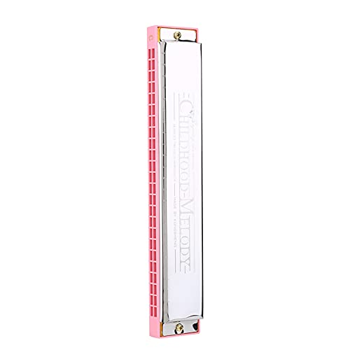 Harmonica pour Enfants, 24 Trous clé de C Métal Harmonica Bouche Orgue Enfants Jouet Harmonicas (Rose) - Les Beatles, Paul McCartney, John Lennon, RIngo Starr, George Harrison Harmonica pour Enfants, 24 Trous clé de C Métal Harmonica Bouche Orgue Enfants Jouet Harmonicas (Rose) – Image 3