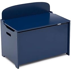 1 of Delta Children MySize Deluxe Toy Box, Deep Blue