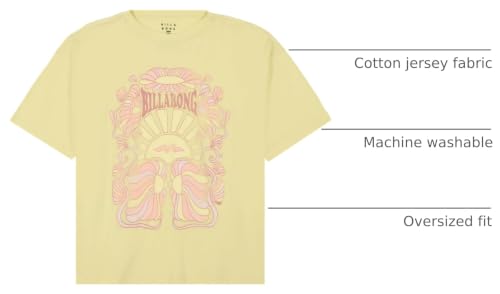Image of Billabong Girls' Premium Short Sleeve Oversized Fit Graphic T-Shirt