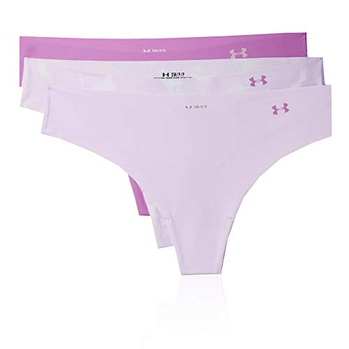 Image of Under Armour Thong Printed Underwear 3-pack, Crystal Lilac (570) /Polar Purple, Medium