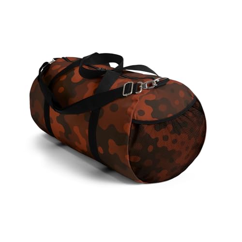 Shades of Red Camo Duffel Bag, Travel Gym Bag, Overnight Carry On, Sporty Luggage, Adventure Gear, Camouflage Duffle4