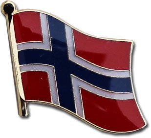 Pin Bandera noruega Bandera de bandera Pin Badge Button Banderas Andrés