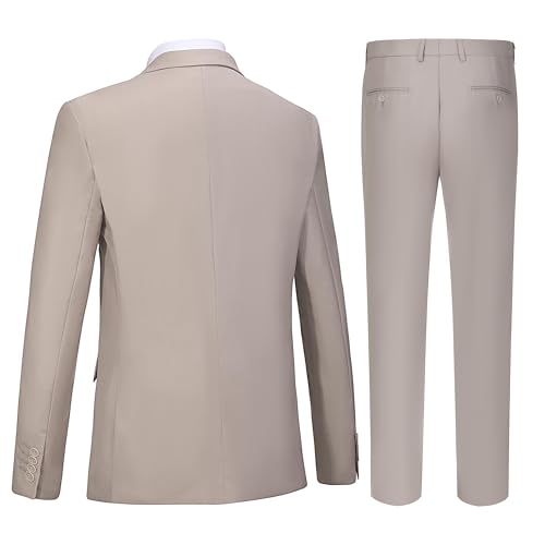 Plus Size Suits for Men Notch Collar Tuxedo Blazer Vest Pants Solid Prom Business Party Event Banquet Performance4