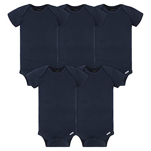 Image of Gerber Baby 5-pack Solid Onesies Bodysuits