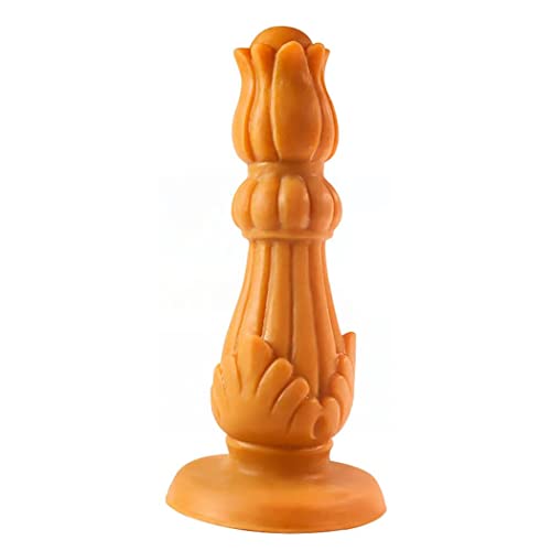 Massage en silicone 240 mm grand jouet avec base gold ventouse