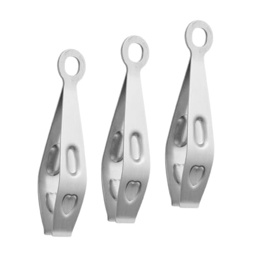 POPETPOP Pinces à Épiler En Acier Inoxydable 3 Pièces, Pinces à Arêtes De Poisson Pour Poils De Porc Et Poulet, Ustensiles Cuisine Polyvalents Pour Épilation Animale, Usage Professionnel