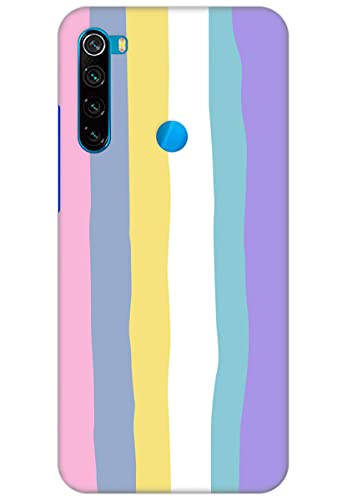COBERTA Printed Back Cover for Mi Redmi Note 8 Back Cover Case - Pink Purple Yellow Colorful Stripes (B09757C242) Amazon Price History, Amazon Price Tracker