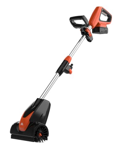 Yard Force 20V Akku-Terrassenreiniger LW CPC1 4.0Ah Lithium-Ionen-Akku 200mm Arbeitsbreite einstellbare Drehzahl Vorwärts-/Rückwärts-Bürstenrotation Verstellbarer Zusatzgriff