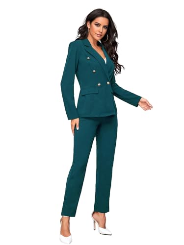 Women's Suits for Work Professional Business Attire 2 Piece Blazer and Pants Set