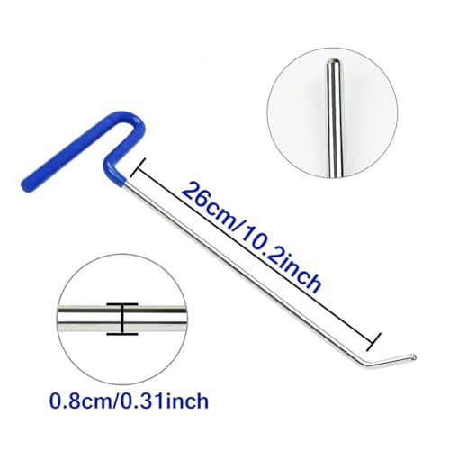 Image of LadyRosian 14PCS Paintless Dent Repair Kits Dent Repair Rods Stainless Steel Tools with Accessory for Car Auto Body Dents Hail Damage Removal Set